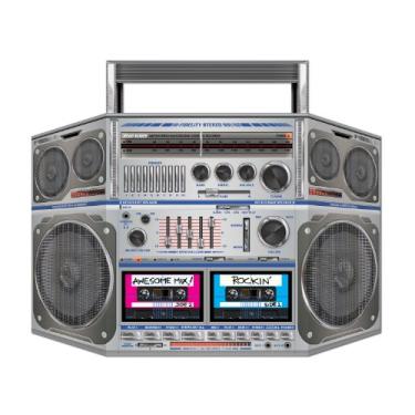Imagem de Boom Box Acessório de festa em pé (1 unidade) (1/embalagem), 1 unidade, Multicor, Pkg of 1, 1