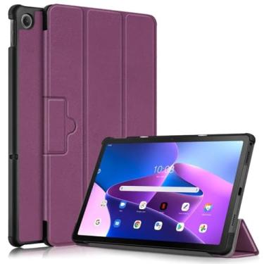 Imagem de Capa para Lenovo Tab K10 Pro tb223fc tb226xc capa de couro dobrável magnético para tablet Lenovo Tab K10 Pro 10,6 polegadas (roxa, para Lenovo Tab K10 Pro)