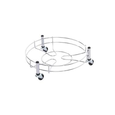 Imagem de Suporte para Botijão de Gás ou Vaso com Rodinhas Reforçado