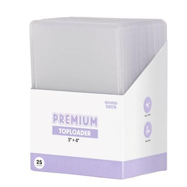 Imagem de Mandu Deco Toploaders para cartões fotográficos ou cartões colecionáveis de álbuns Kpop, 7,6 cm x 10 cm (pacote com 25)