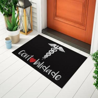 Imagem de Capacho De Porta Decorativo e Divertido Estampado Profissão - Contabilidade Ca153