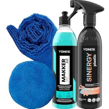 Imagem de kit Sinergy Vitrificador De Pintura Makker 2.0 Aplicador Pano Vonixx