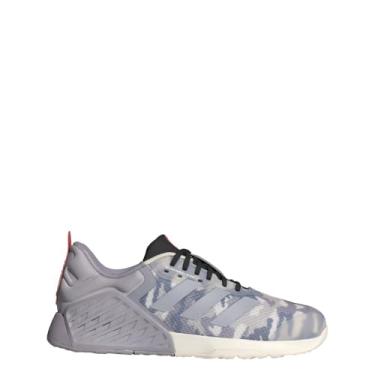 Imagem de adidas Tênis unissex adulto Dropset 3 Graphic, Branco giz/cinza glória/vermelho brilhante, 8.5 Women/7.5 Men