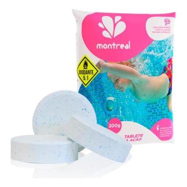 Imagem de Tablete Tripla Ação Cloro Montreal 200g Para Piscinas - Montreal Pisci