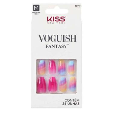 Imagem de Unhas Postiças Kiss Ny Voguish Fantasy The Motto, 1 Un