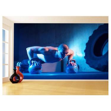 Imagem de Papel De Parede 3D Academia Exercício Exercício Funcional 3,5M Aca12 -