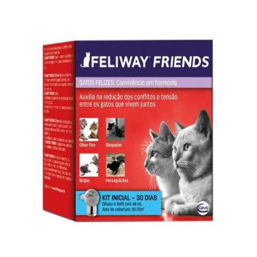 Imagem de Difusor e Refil Feliway Friends Ceva para Gatos 48ml