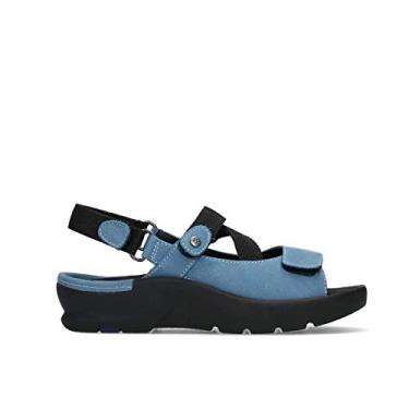 Imagem de Wolky Lisse Sandália feminina confortável, Azul Báltico, 5-5.5