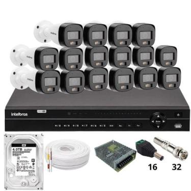 Imagem de Kit 16 Câmeras Intelbras 3220b Full Color Com Áudio Dvr Intelbras Mhdx