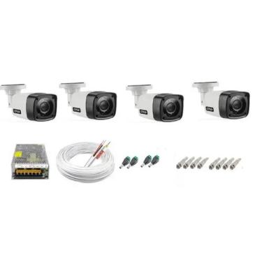 Imagem de Kit 4 Cameras Segurança 720p + Acessórios - CITROX