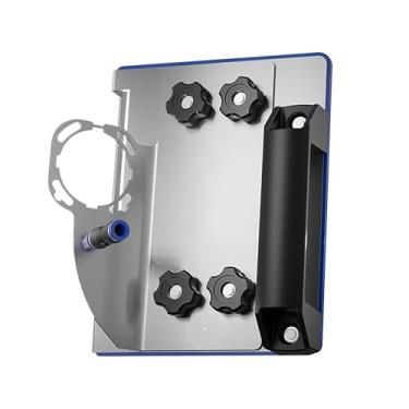 Imagem de Ferramenta universal de chanfradura de azulejos de 45° com suporte de rebarbadora ajustável - compatível com esmerilhadeiras angulares tipo 100 para corte preciso