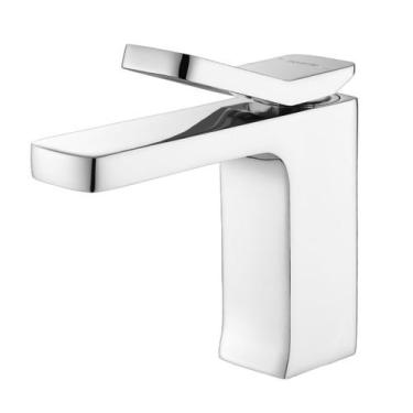 Imagem de Torneira Monocomando Cromada Bica Baixa Luxo Banheiro Lavabo Pia Cuba 