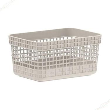 Imagem de Cesto Organizador Multiuso Grid 2,5L Caixa Closet Roupa Escritorio Coz