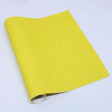 Imagem de Lonita Glitter Fino Amarelo 40x24cm - LB