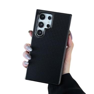 Imagem de Capa de telefone de couro com glitter de luxo para Samsung S24 Plus S22 S23 Ultra Shockproof Back Cover, A6, para Galaxy S22