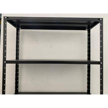 Imagem de Bancada Aço Baixa Preta 1mt 30x91 Suporta até 90kg - Estante Center