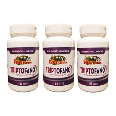 Imagem de 3 Triptofano 60 Cápsulas 500mg - Rei Terra