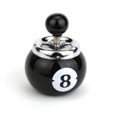 Imagem de Cinzeiro Bola 8 Compartimento Fechado Porcelana E Metal - Spinning ash