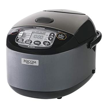 Imagem de Zojirushi NL-GAC18 BM Umami Micom Panela e Aquecedor de Arroz, 10 Xícaras, Preto Metálico, Feito no Japão