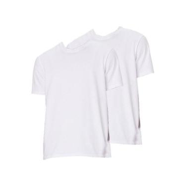 Imagem de Kit com 2 Camisetas Masculina Hering 227, Branco, XG