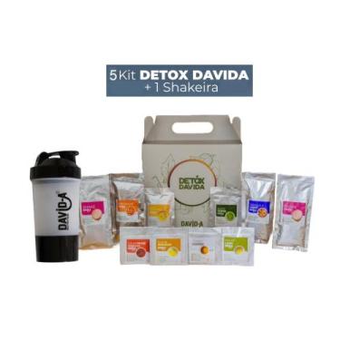 Imagem de Combo 5 Kits Detox Davida + 1 Shakeira - Davida Nutrition, Chocolate e