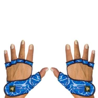 Imagem de Luva Fitiness em Neoprene Gold Sports Piscine, G, Azul, Unissex