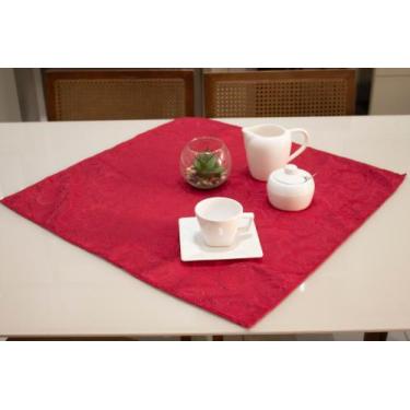 Imagem de Toalha de Chá/Cobre Mancha Quadrada em Tecido Jacquard 0,70x0,70 - Ver
