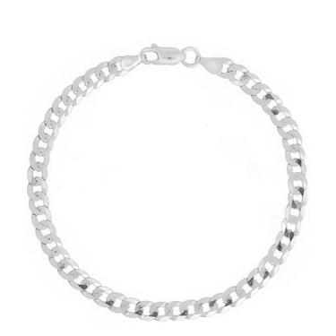 Imagem de Pulseira Masculina Prata Maciça 925 Grumet 5mm - DR Joias