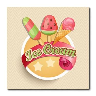 Imagem de Placa Decorativa - Sorvete - 0836plmk - Allodi