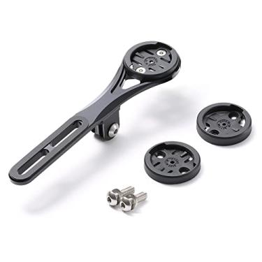 Imagem de Cestbon Compatível com Garmin Edge Wahoo Elemnt Bryton Rider Stages Dash Out Front Bike Mount para guidão Aero integrado, GoPro Combo Mount com câmera e farol