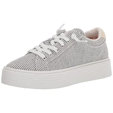 Imagem de Roxy Sheilahh Tênis feminino plataforma slip on, Azul-marinho/branco, 39