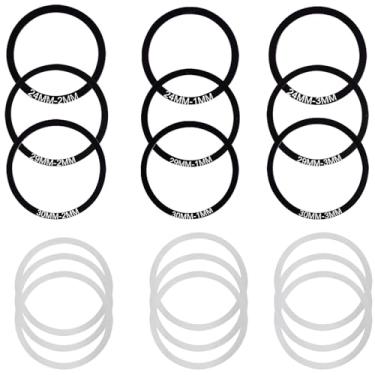 Imagem de Xmomx 18 peças de suporte inferior para arruela de bicicleta, arruela de manivela, espaçador, cubo do volante de bicicleta, diâmetro 24, 29, 30 mm, Thk 0,1, 0,2, 0,3, 1, 2, 3 mm