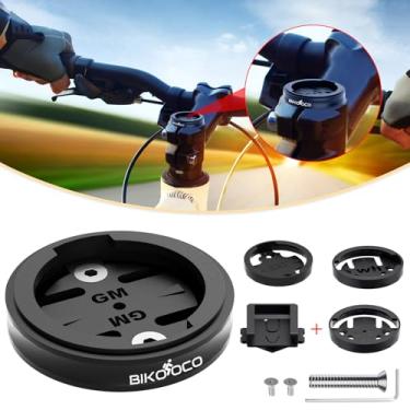 Imagem de BIKOOCO Suporte para fone de ouvido com haste de bicicleta de liga de alumínio para Garmin 25 200 130 500 510 520 800 810 820 820 1000 1030, Wahoo Elemnt, Bryton, Cateye Ciclismo GPS Computador