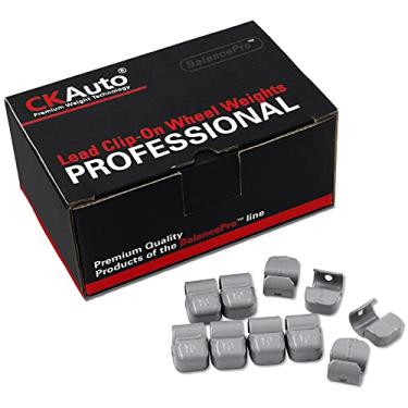 Imagem de CKAuto Pesos de roda com clipe de chumbo revestido série FN, 10 g, 25 peças/caixa