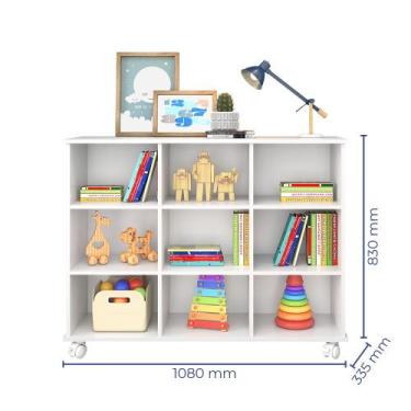 Imagem de Nicho Organizador com Rodízios Q Movi Branco, Branco