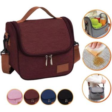 Imagem de Bolsa Térmica Feminina Masculina Lancheira Porta Marmita Lanche Bebida