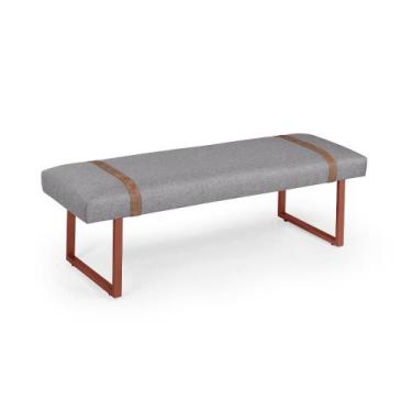 Imagem de Banco Estofado Recamier Banqueta Luxo Quarto Casal Decoração - ArtNoss