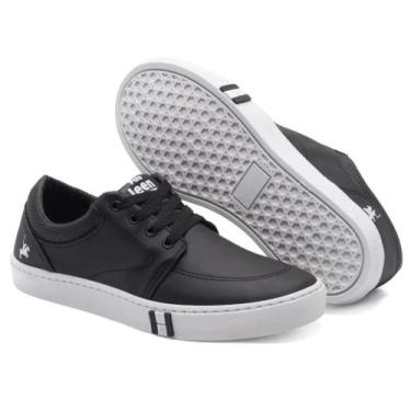 Imagem de Sapatênis Masculino Casual material sintético - New walk, Preto, 42