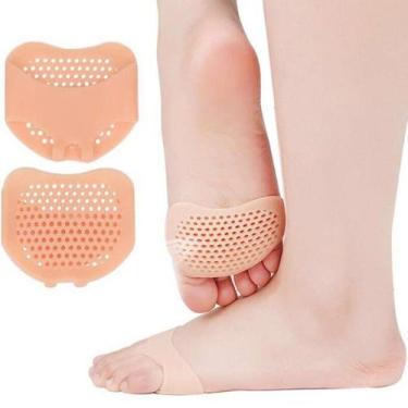 Imagem de Palmilha Silicone Antipé Antepé Anti Calos na Planta dos Pés Salto Alt