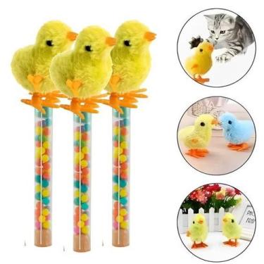 Imagem de Pintinho Amarelinho Que Pula Cores Sortidas com Balas 09Un - Fampar To