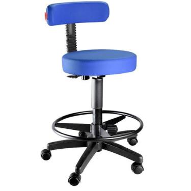 Imagem de Cadeira Mocho Alto Secretária Slim / AZUL - Mix Moveis