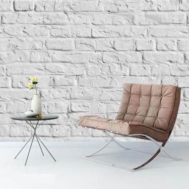 Imagem de Papel de Parede - Tijolinho Branco - Studio Art, 9
