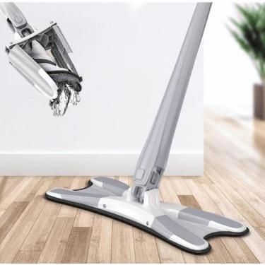 Imagem de Mop Twist Esfregão Torção Microfibra Giratório Multiuso Rodo Limpeza -