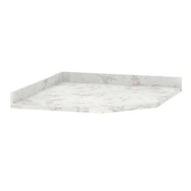 Imagem de Tampo Luciane Canto Diagonal 76 Cm Marmore Bp