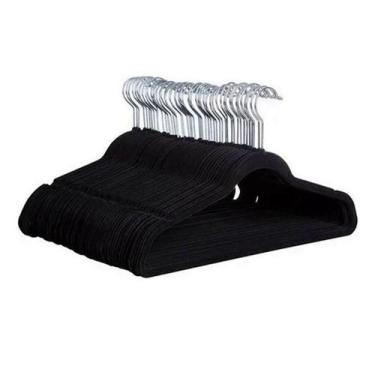 Imagem de Kit 30 Cabides De Veludo Slim Antideslizante Ultrafinos - Mazzilli, Pr