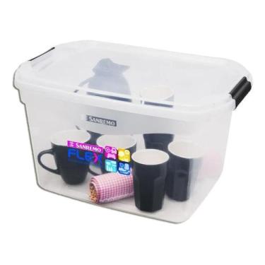 Imagem de Caixa Organizadora Plástica 29l Sanremo Sr941 - San Remo, Organizadora