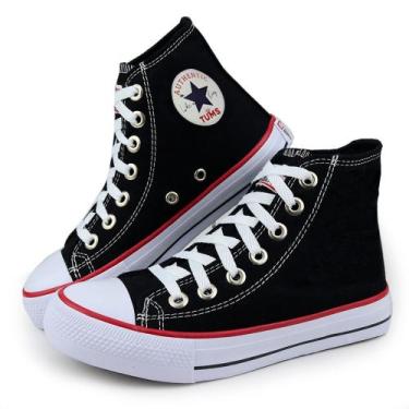 Imagem de Tênis Feminino Botinha Cano Alto  - newster shoes, Preto, 36