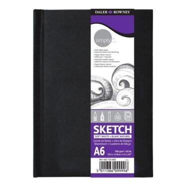 Imagem de Bloco Sketchbook Daler Rowney 100g/m² A6 54 Folhas  - DALER & ROWNEY