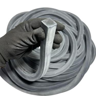 Imagem de Borracha Perfil Esponjoso Macio Para Vedação 20x20mm Borrachas Londrin