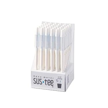 Imagem de IPPINKA Sustee Aquameter, pacote com 36, medidor de umidade do solo para plantas domésticas, melhor para vasos de plantas internas - branco pequeno recarregável